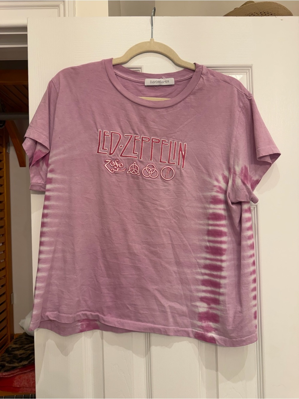Daydreamer Lavender Pink Led Zeppelin Tie-Dye Tee